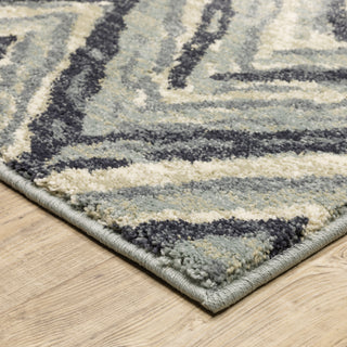 Oriental Weavers Seneca SE03A Blue/Ivory Area Rug Corner Image