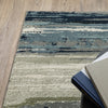 Oriental Weavers Seneca SE09A Blue/Green Area Rug Corner Featured