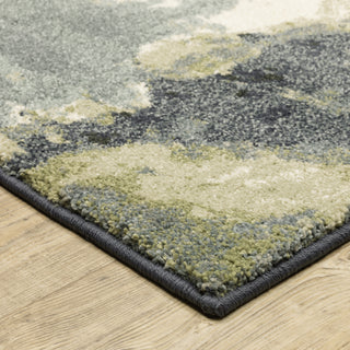 Oriental Weavers Seneca SE11A Blue/Green Area Rug Corner Image