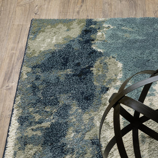 Oriental Weavers Seneca SE11A Blue/Green Area Rug Corner  Featured
