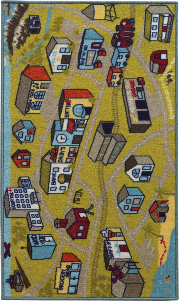 Oriental Weavers Serendipity 45971 Black/Green Area Rug main image