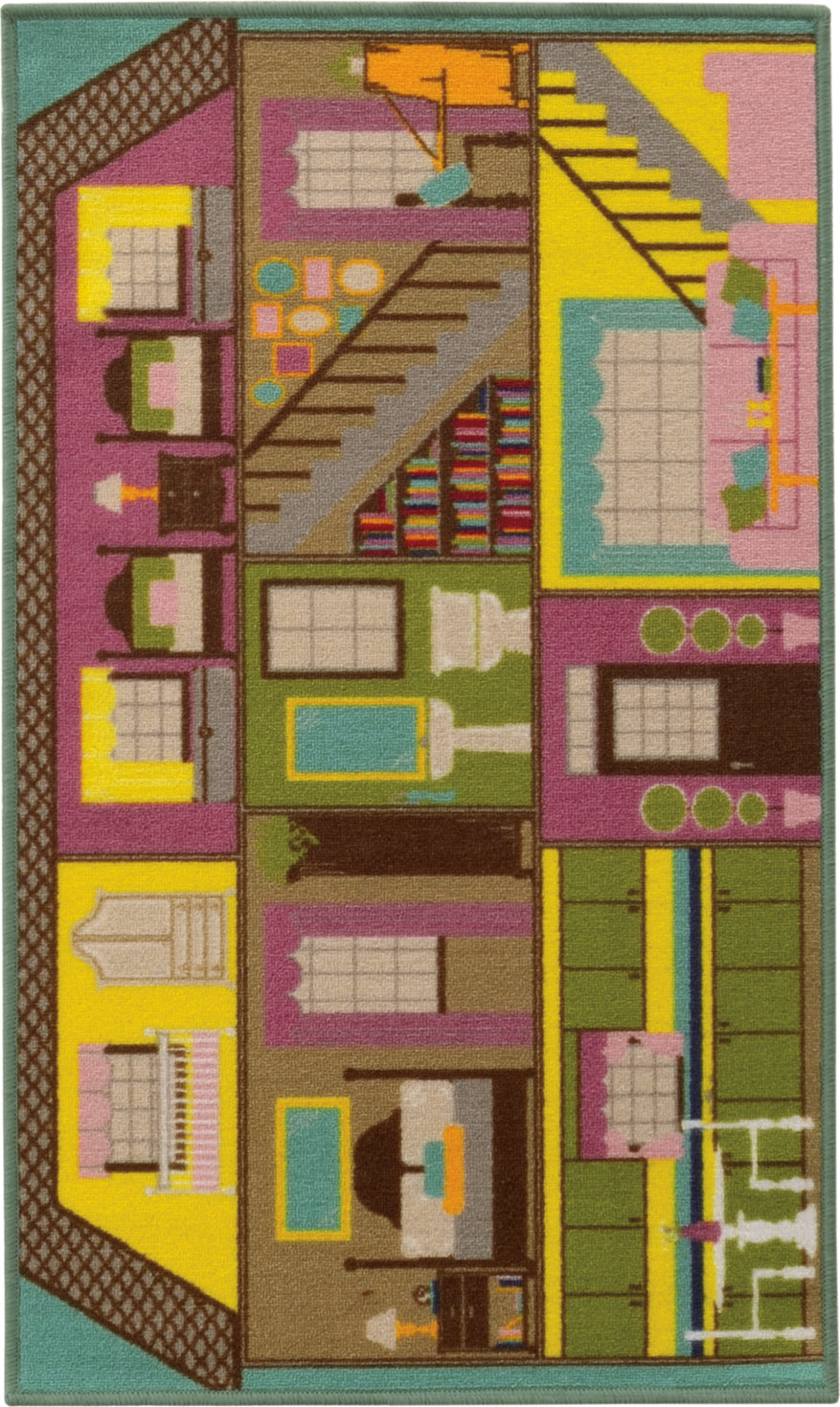 Oriental Weavers Serendipity 45973 Black/Green Area Rug