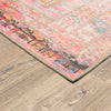 Oriental Weavers Sofia 85820 Pink/ Multi Area Rug Corner On Wood