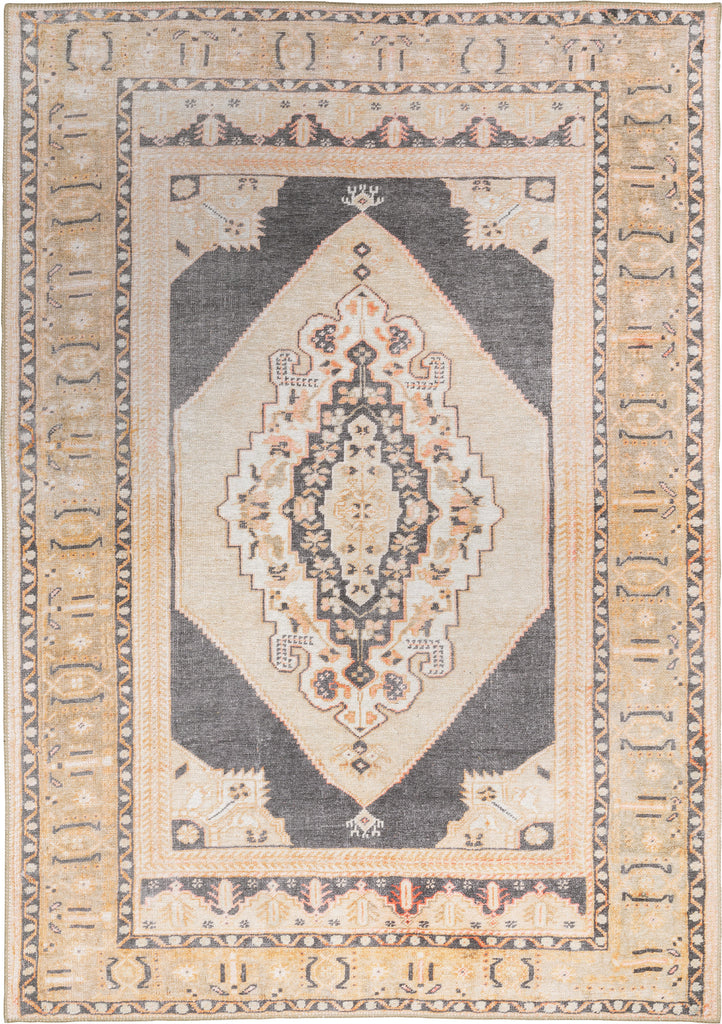 Oriental Weavers Sofia 85823 Gold/ Charcoal Area Rug Main Image Featured