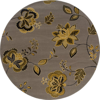 Oriental Weavers Stella 3214A Grey/Gold Area Rug 7' 8 X 7' 8 Round