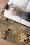Oriental Weavers Stella 3261B Grey/Gold Area Rug RoomScene Feature