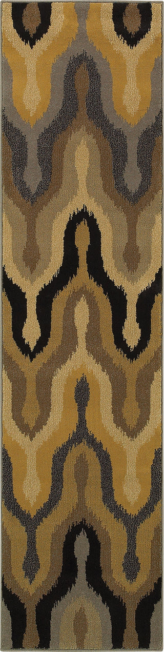 Oriental Weavers Stella 3320D Gold/Black Area Rug Runner