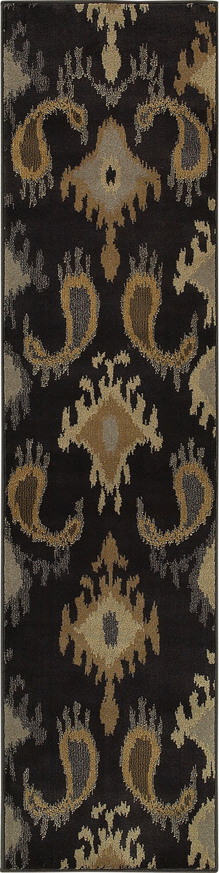 Oriental Weavers Stella 3530B Black/Grey Area Rug Runner