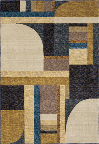 Oriental Weavers Strada STR01 Gold/ Blue Area Rug Main Image 