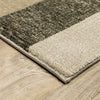 Oriental Weavers Strada STR02 Brown/ Beige Area Rug Corner On Wood