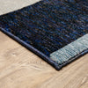 Oriental Weavers Strada STR03 Blue/ Grey Area Rug Corner On Wood