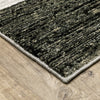 Oriental Weavers Strada STR06 Charcoal/ Grey Area Rug Corner On Wood