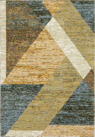 Oriental Weavers Strada STR09 Gold/ Blue Area Rug Main Image 