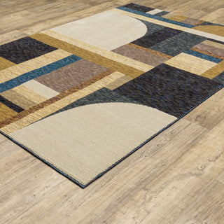 Oriental Weavers Strada STR01 Gold/ Blue Area Rug Alternate Image