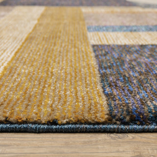 Oriental Weavers Strada STR01 Gold/ Blue Area Rug Pile Image