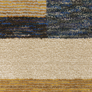 Oriental Weavers Strada STR01 Gold/ Blue Area Rug Close-up Image