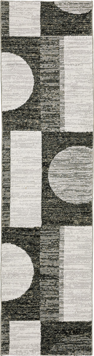 Oriental Weavers Strada STR06 Charcoal/ Grey Area Rug Runner Image