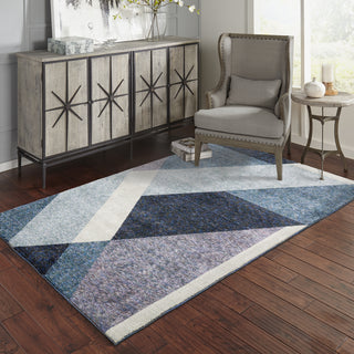 Oriental Weavers Strada STR08 Blue/ Purple Area Rug Lifestyle Image Feature