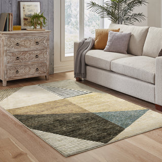 Oriental Weavers Strada STR10 Gold/ Multi Area Rug Lifestyle Image Feature