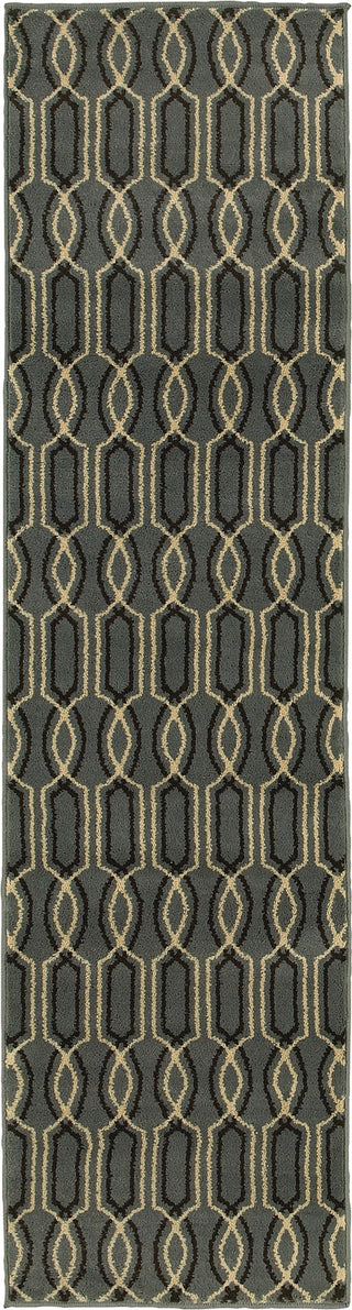 Oriental Weavers Stratton 6019A Blue/Ivory Area Rug Runner