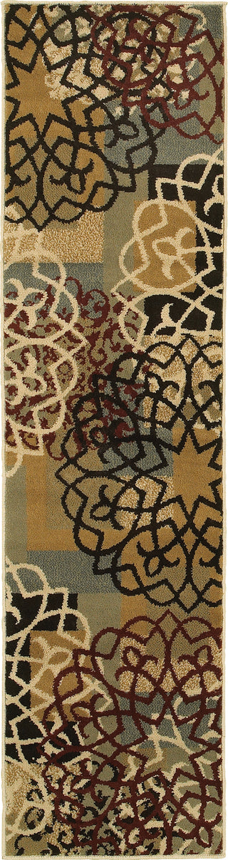 Oriental Weavers Stratton 6021B Multi/Gold Area Rug Runner