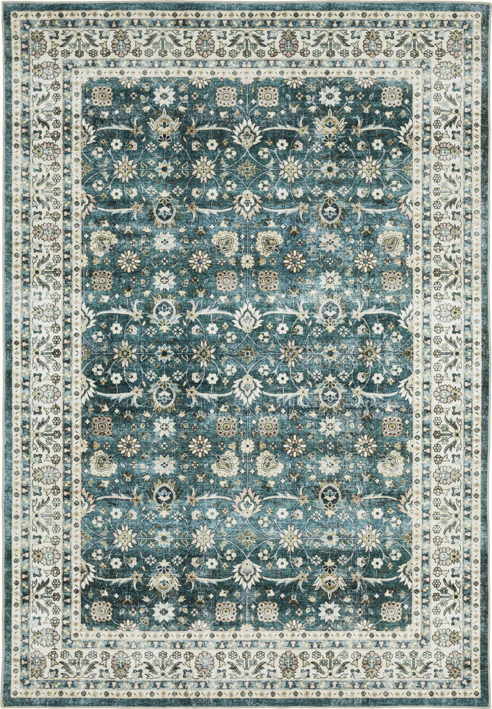 Oriental Weavers Sumter SUM08 Teal/Ivory Area Rug main image