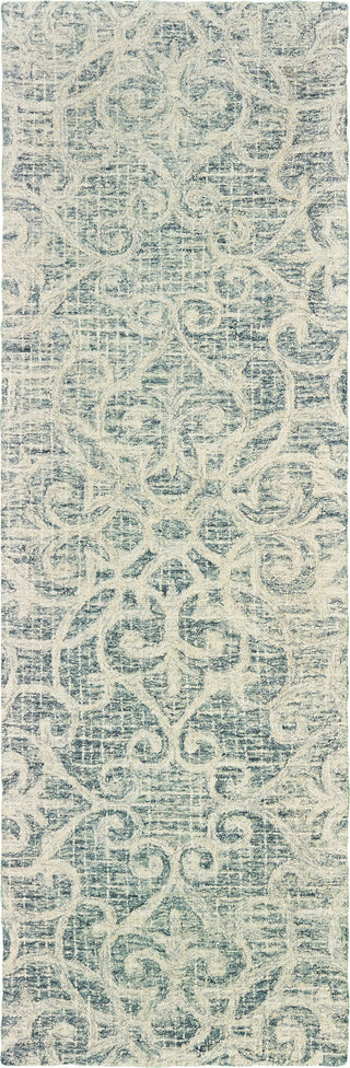 Oriental Weavers Tallavera 55602 Grey Ivory Area Rug Runner Image