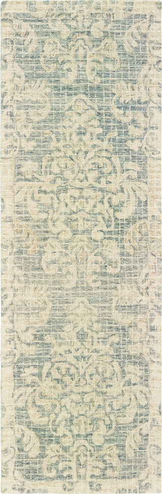Oriental Weavers Tallavera 55604 Blue Ivory Area Rug Runner Image