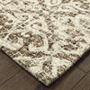Oriental Weavers Tallavera 55607 Brown Ivory Area Rug Corner