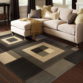 Oriental Weavers Tones 220D5 Brown/Beige Area Rug Roomshot Feature