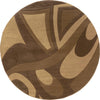 Oriental Weavers Tones 501X1 Brown/ Beige Area Rug Round Image