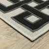 Oriental Weavers Torrey 1530I Beige/ Black Area Rug Corner On Wood