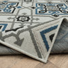 Oriental Weavers Torrey 004Y1 Beige/ Blue Area Rug Backing Image