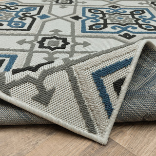 Oriental Weavers Torrey 004Y1 Beige/ Blue Area Rug Backing Image