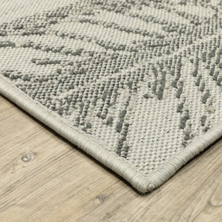 Oriental Weavers Torrey 5570Y Beige/ Grey Area Rug Corner On Wood