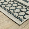 Oriental Weavers Torrey 005Y1 Beige/ Blue Area Rug Corner On Wood