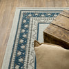 Oriental Weavers Torrey 8020W Beige/ Blue Area Rug Corner Featured