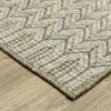 Oriental Weavers Tortuga TR09A Beige/Black Area Rug Corner Image