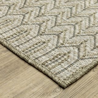 Oriental Weavers Tortuga TR09A Beige/Black Area Rug Corner Image
