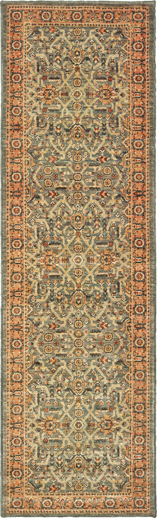 Oriental Weavers Toscana 9537B Blue Orange Area Rug Runner Image