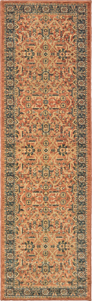 Oriental Weavers Toscana 9537C Orange Blue Area Rug Runner Image