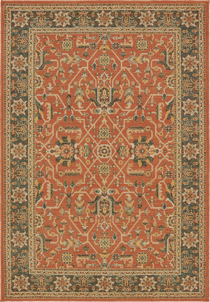 Oriental Weavers Toscana 9537C Orange Blue Area Rug main image