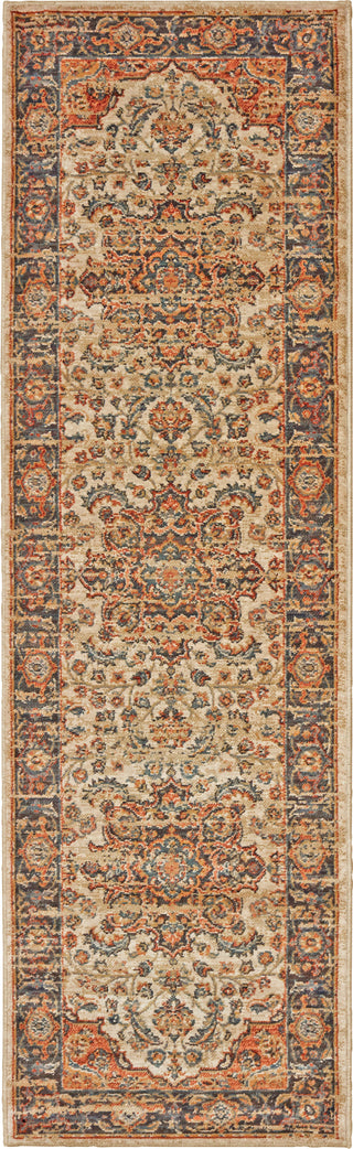 Oriental Weavers Toscana 9551A Ivory Orange Area Rug Runner Image