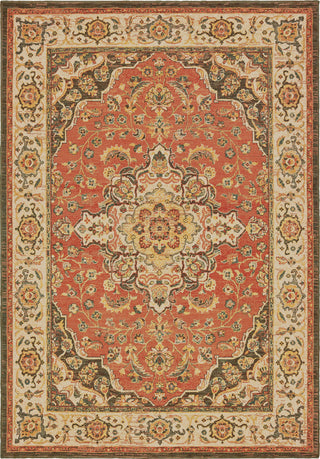 Oriental Weavers Toscana 9551B Orange Ivory Area Rug main image