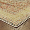 Oriental Weavers Toscana 9564A Ivory Orange Area Rug Corner Featured