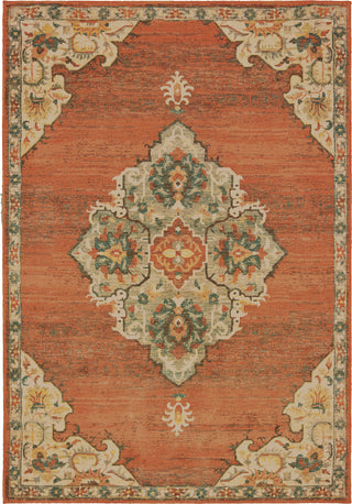 Oriental Weavers Toscana 9568B Orange Grey Area Rug main image