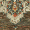 Oriental Weavers Toscana 9568C Charcoal Orange Area Rug Close-up Image