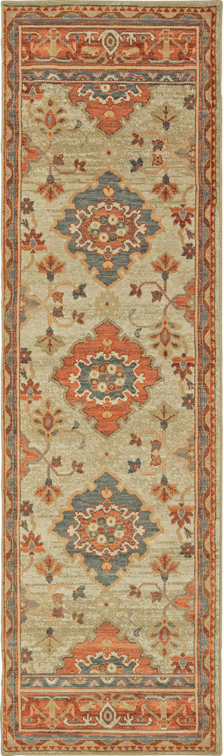 Oriental Weavers Toscana 9570A Ivory Orange Area Rug Runner Image