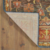 Oriental Weavers Toscana 9570B Charcoal Orange Area Rug Backing Image