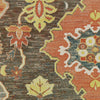 Oriental Weavers Toscana 9570B Charcoal Orange Area Rug Close-up Image